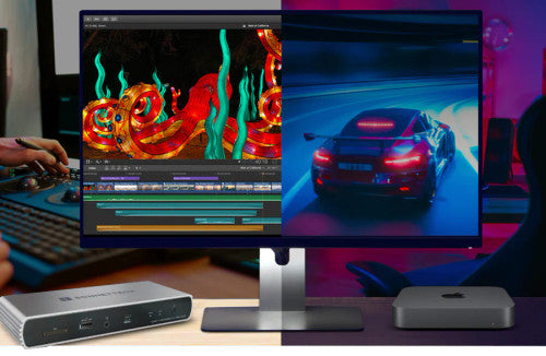 Sonnet Echo 11 Thunderbolt 4 HDMI Dock with Three Thunderbolt 4 Ports, One HDMI Port, 2.5Gb Ethernet, and 8K Display Support Sonnet Echo 11 Thunderbolt 4 HDMI Dock with Three Thunderbolt 4 Ports, One HDMI Port, 2.5Gb Ethernet, and 8K Display Support
